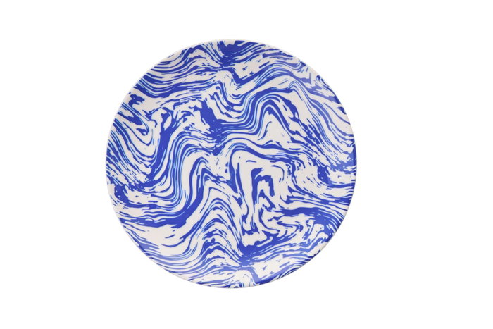 Hermia Blue Serv Wave Juego de Platos de Servicio (6 Piezas) en Azul y Blanco Hermia Blue Serv Wave Juego de Platos de Servicio (6 Piezas) en Azul y Blanco